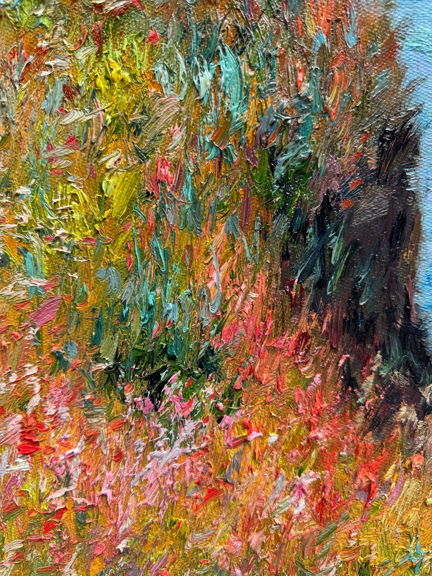 Hand-Painted Reproduction of Monet's Coastal Cliff Landscape - Impressionist Museum Quality Canvas Wall Art