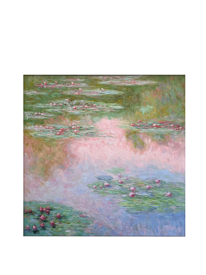 Hand-Painted Reproduction of Monet's Water Lilies Pond - Impressionist Museum Quality Canvas Wall Ar